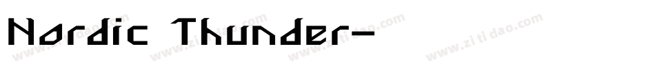 Nordic Thunder字体转换